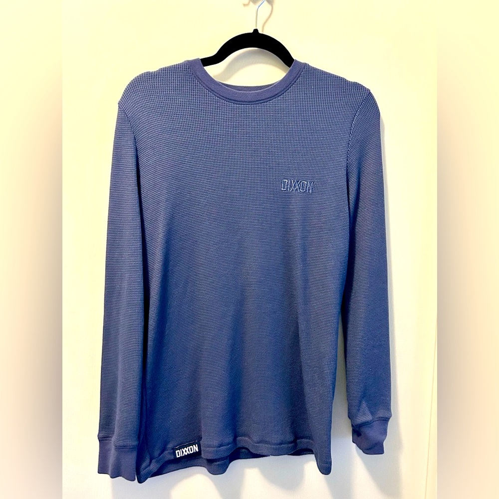 Dixxon Women’s Steel Blue Long Sleeve Shirt / Waffle